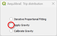 Apply Gravity menu