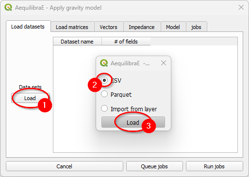 Apply gravity - Load dataset from file