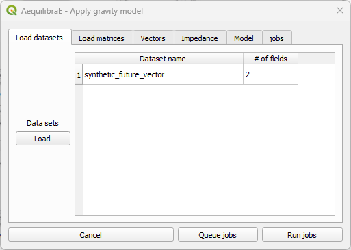 Apply gravity - Loaded datasets