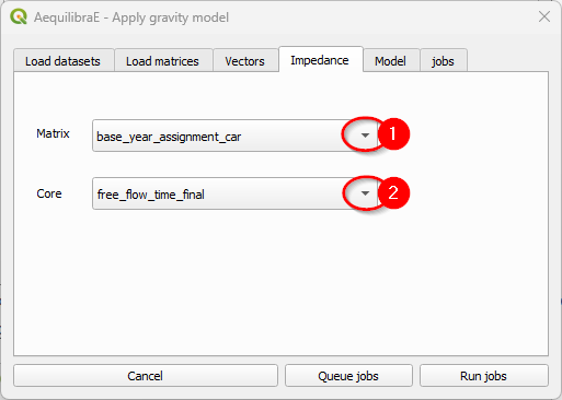 Apply Gravity - Impedance matrix