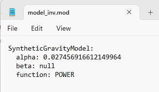 Inverse power model