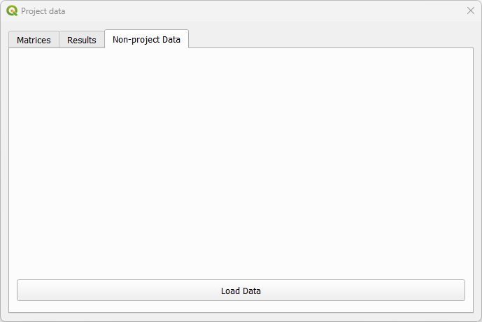 project data load non-project data