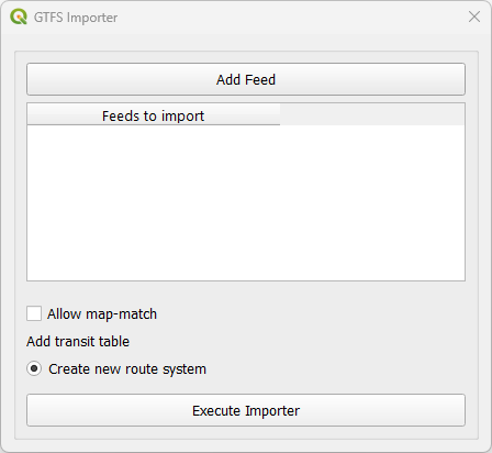 gtfs importer