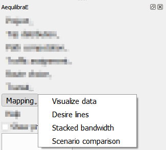 QAequilibraE mapping menu