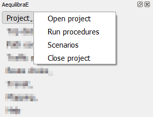 tab project menu