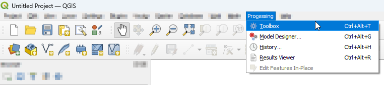 Processing provider menu