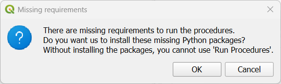 run module missing requirements