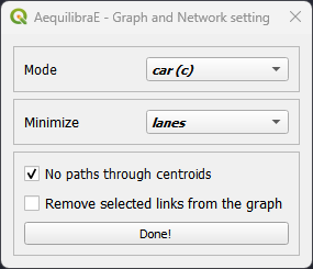 Network graph configuration