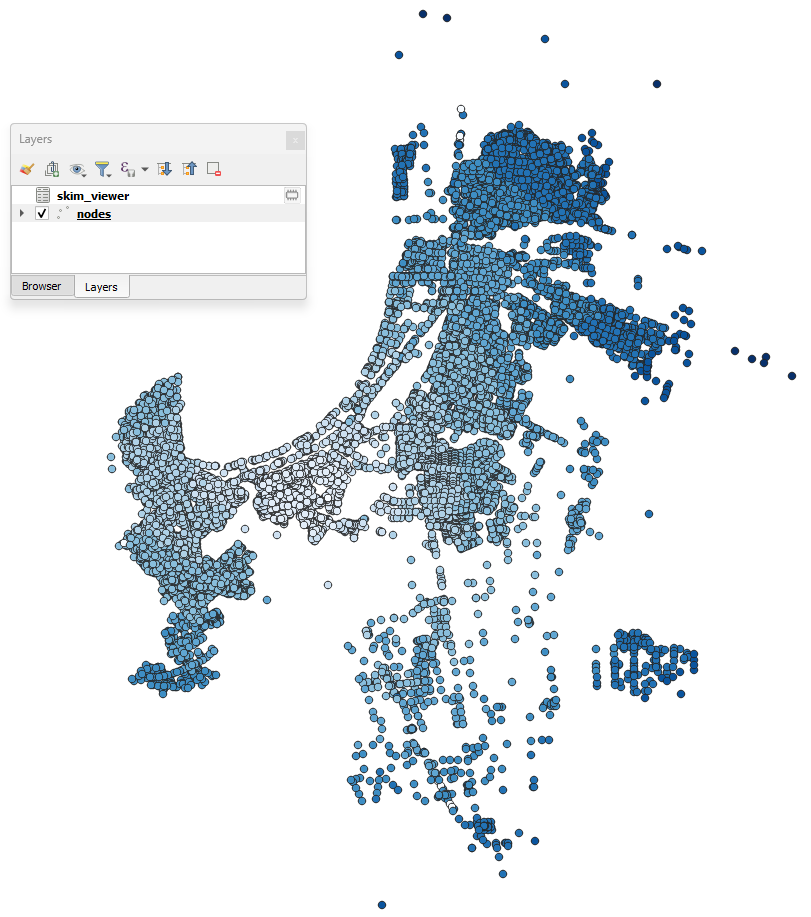 Skim viewer no joins first node