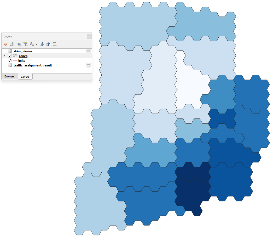 Skim viewer with joins first zone