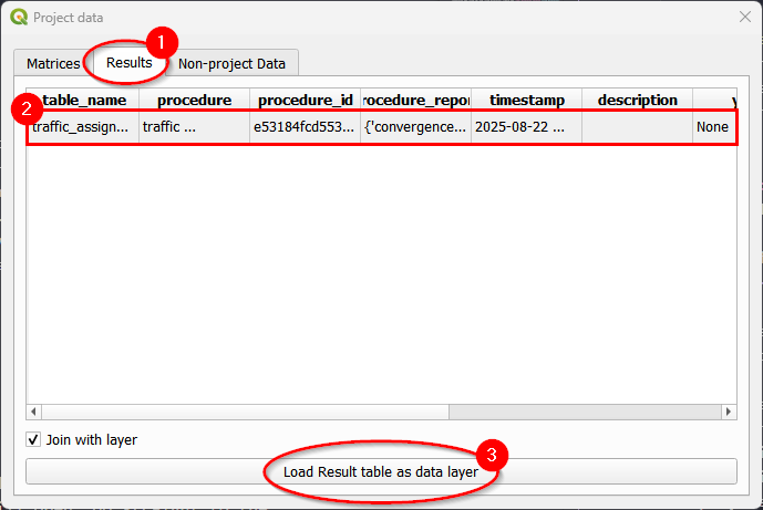 Visualize traffic assignment result with link layer