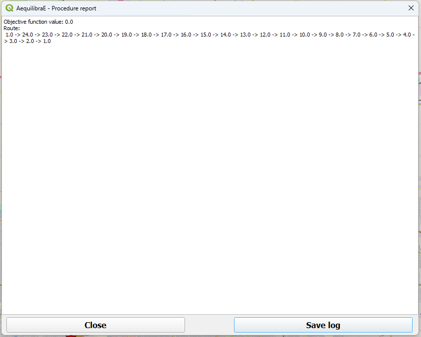 TSP procedure report