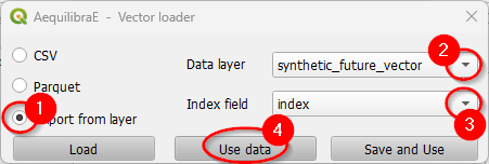 Apply gravity - Load dataset from layer