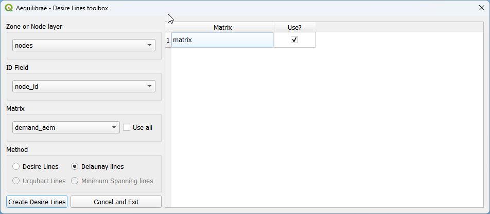 Desire Lines GUI