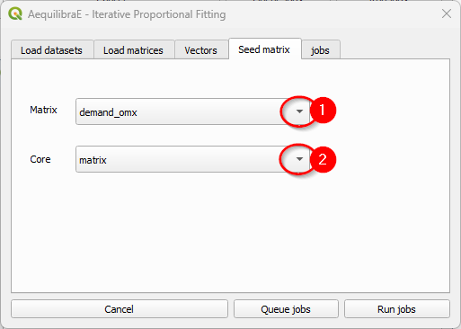 IPF - Demand matrix
