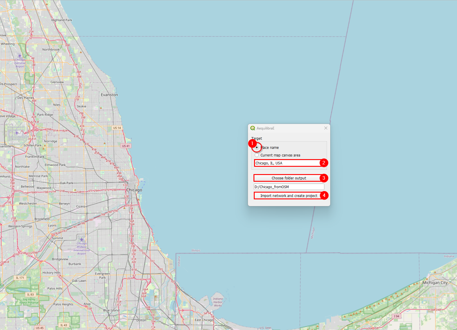 Download OSM networks for named place
