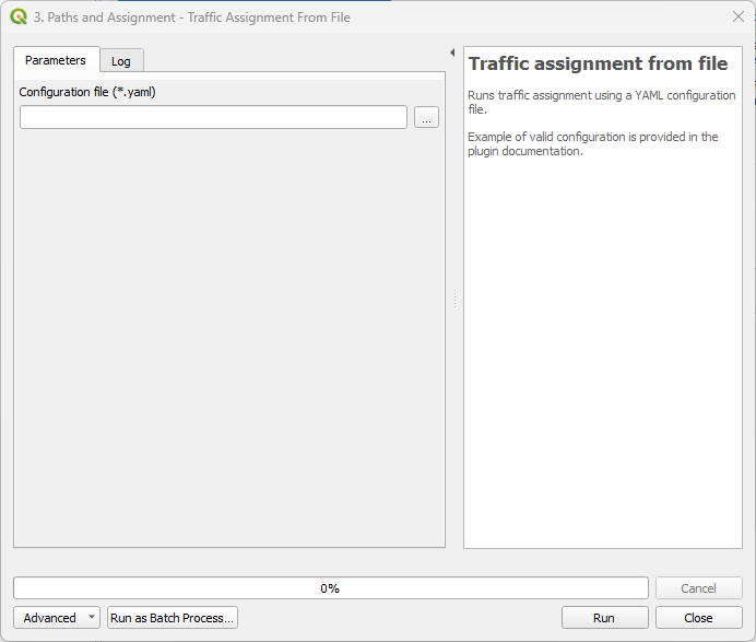 Processing provider traffic assignment from file