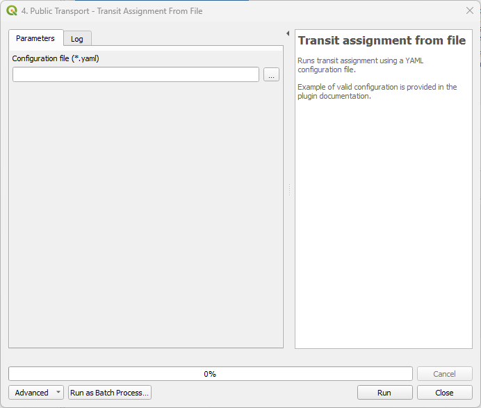 Processing provider transit assignment from file