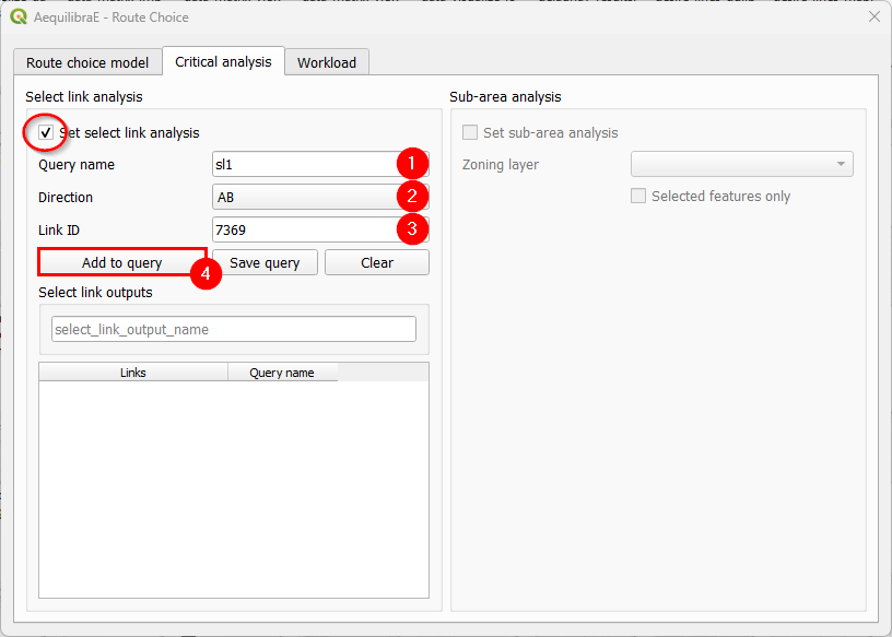 Basic route choice - SLA query 1 part 1