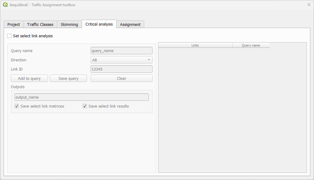 Select link analysis 1
