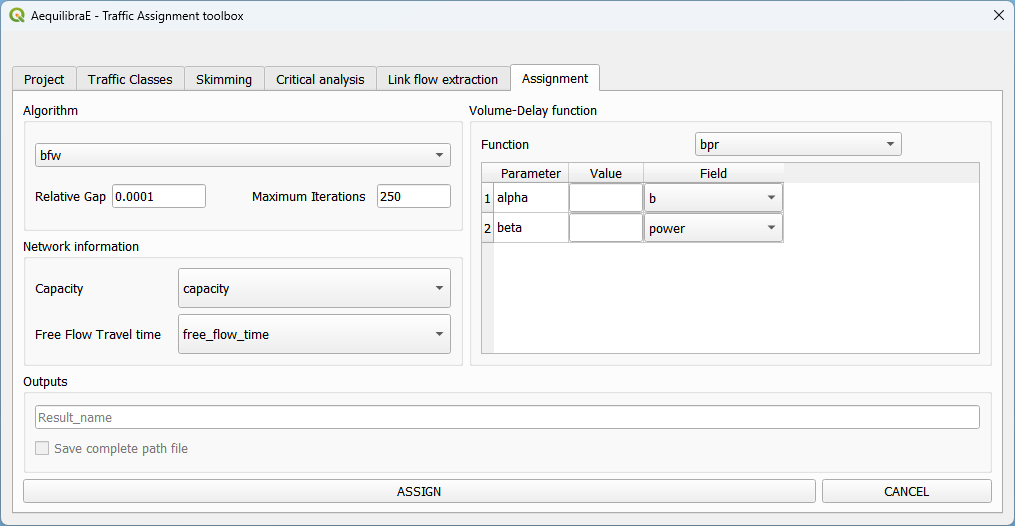 Setup assignment