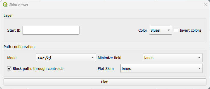 Skim viewer dialog