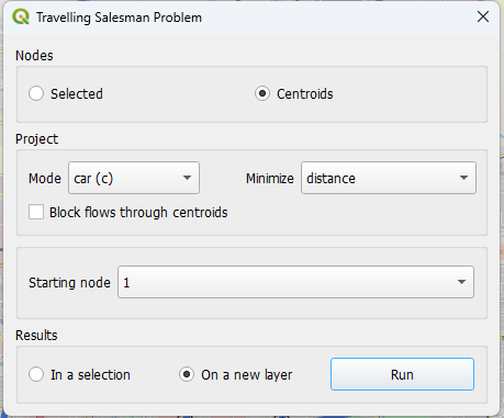 TSP prompt box