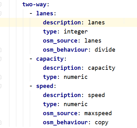 OSM behaviour examples