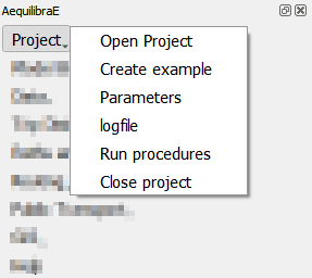 tab project menu