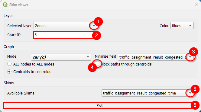 Skim viewer with joins dialog